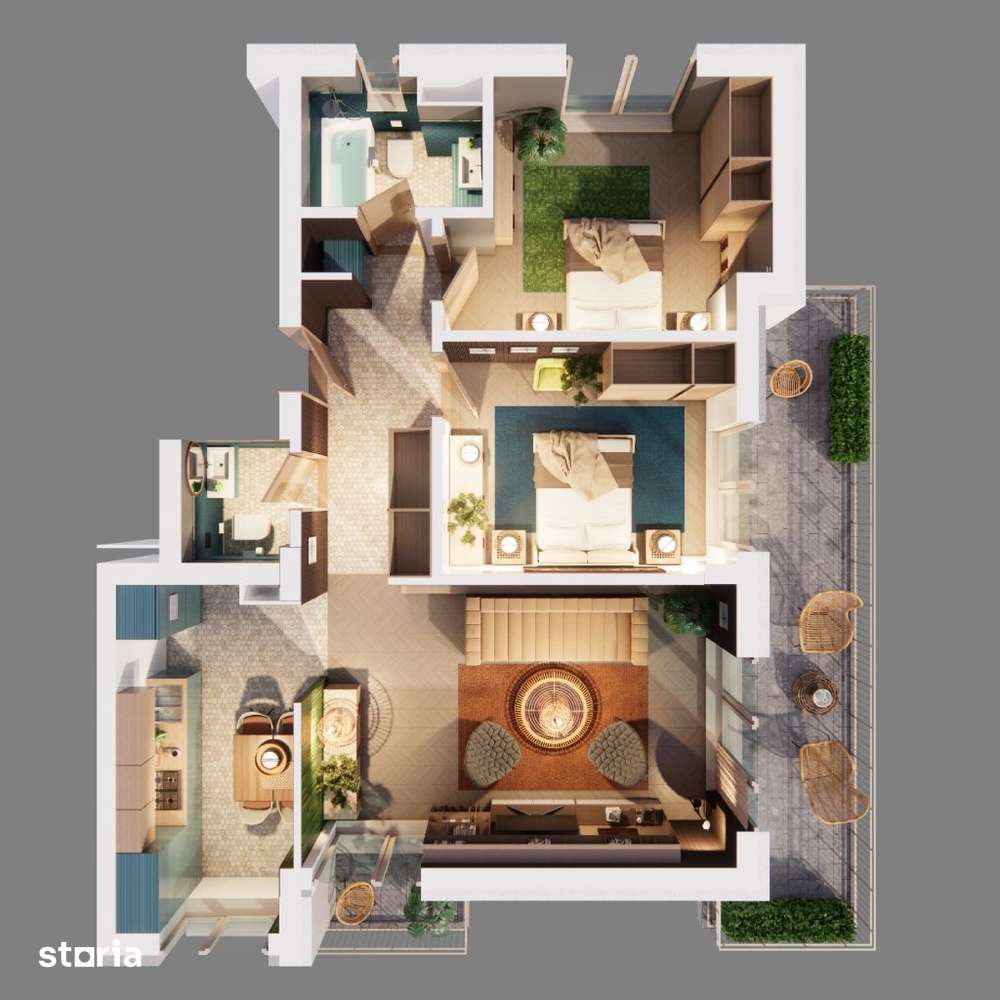 Apartamente noi 3 camere - Romanescu Park Residence — fotografia 1