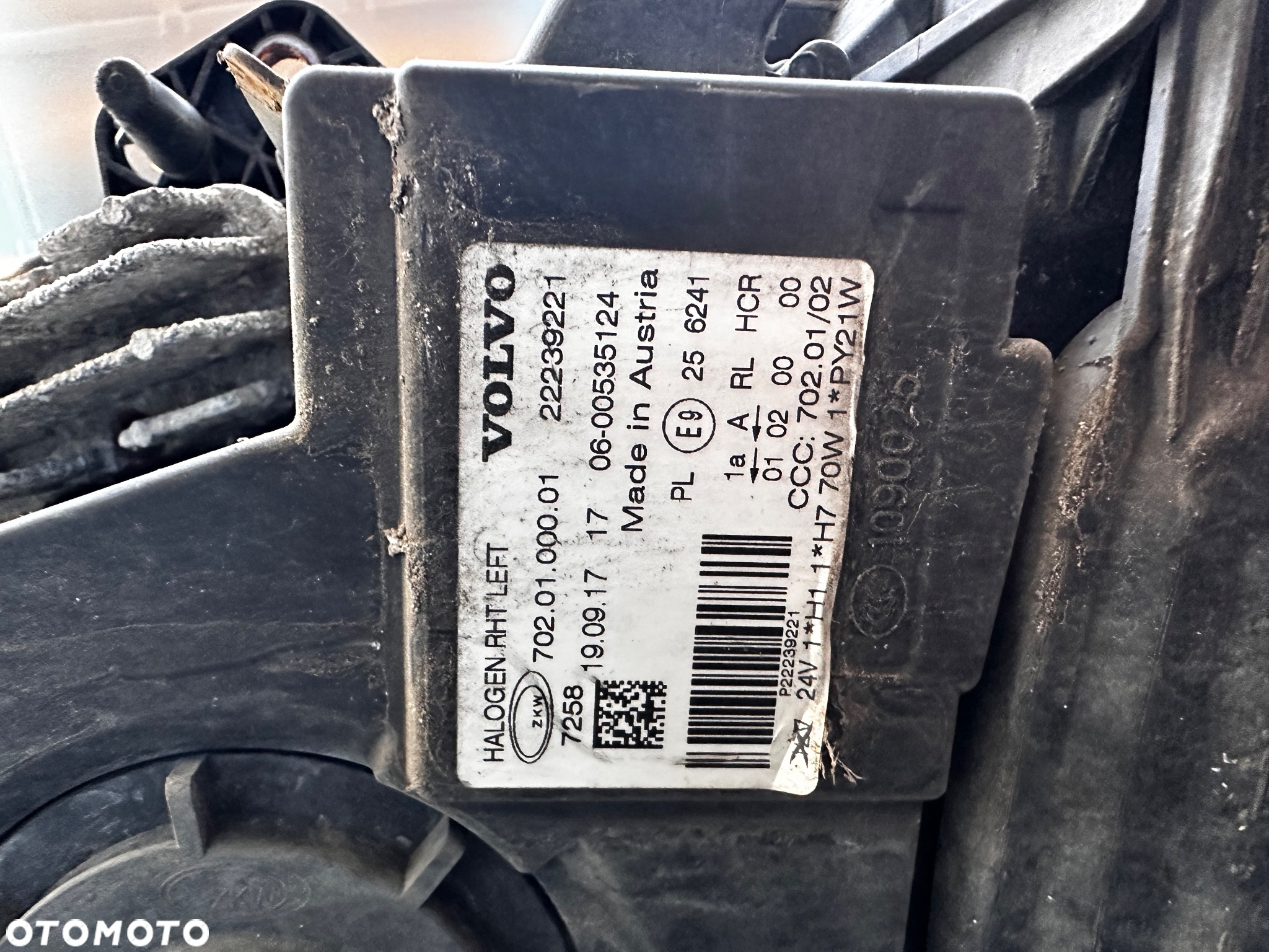 702.01.000.01 Lampa Lewa VOLVO FH/FM Przód ORGINAŁ. - 4