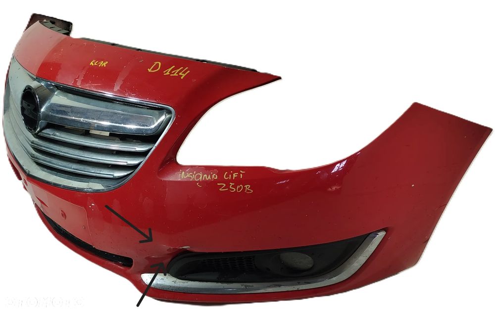 Zderzak przedni przód grill OPEL INSIGNIA A LIFT 13-17 Z50B - 2