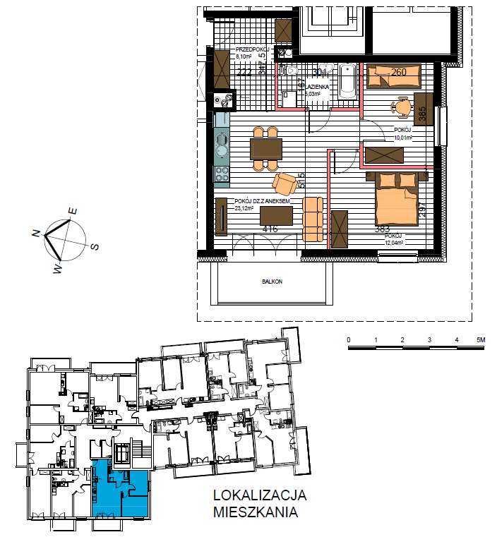 Mieszkanie Aleja Świętego Wojciecha 58,30m2 - Mława oddane do użytku