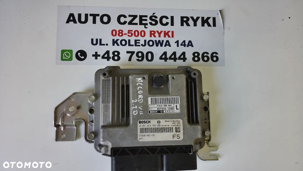 Honda Accord VII 2.2 D Komputer Sterownik Silnika  37820-rbd-e81 - 1