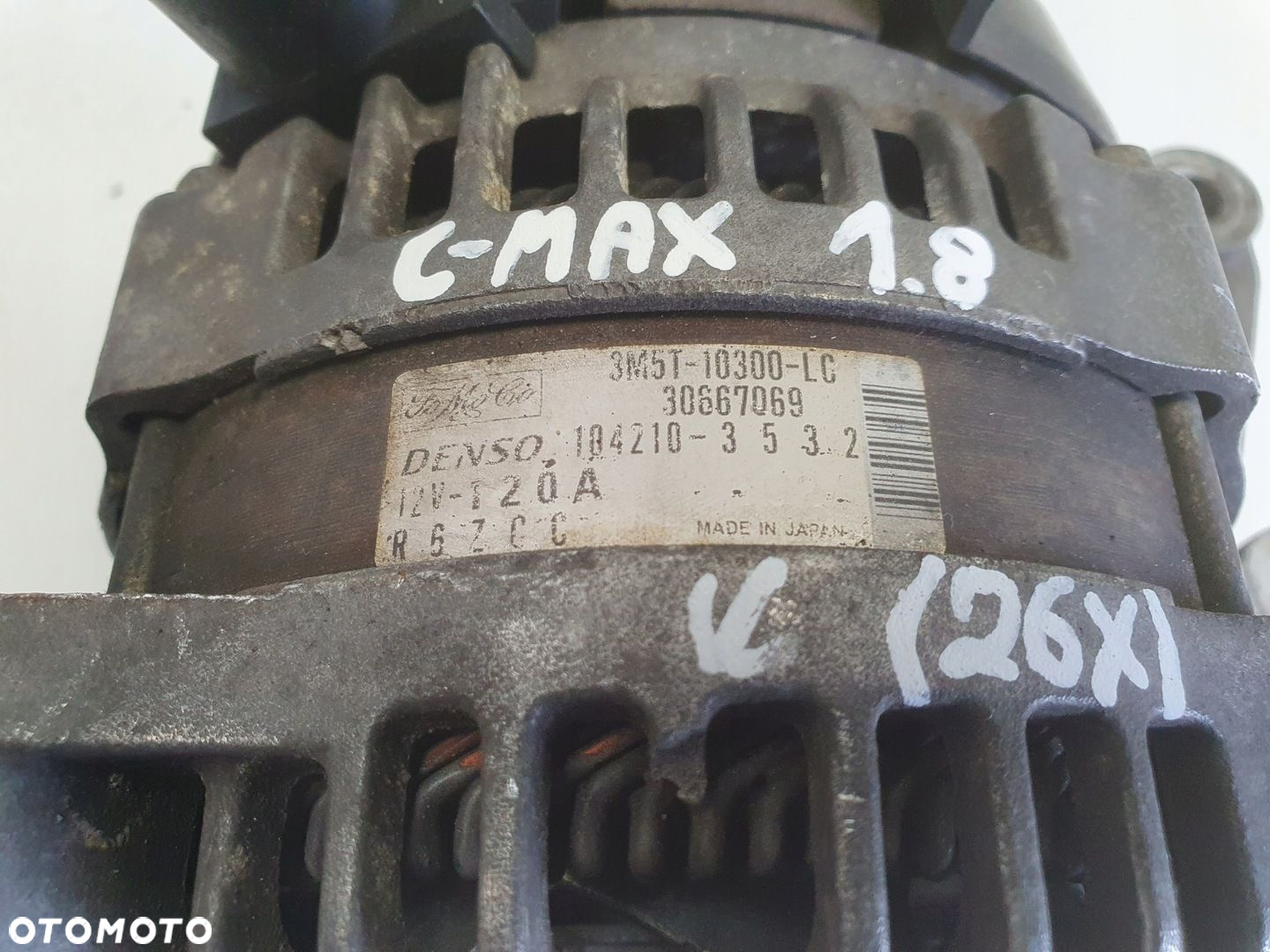 Ford C-Max Focus mk2 1.8 16V ALTERNATOR 30667069 3M5T-10300-LC - 2