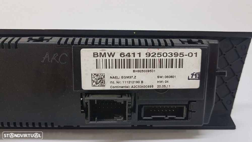 COMANDO CLIMATIZADOR BMW SERIE 3 CABRIO (E93) 330I - 6