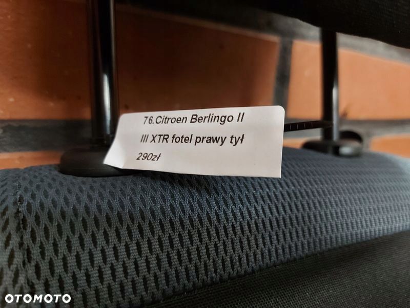 citroen berlingo ii iii fotel prawy tył tylny - 6