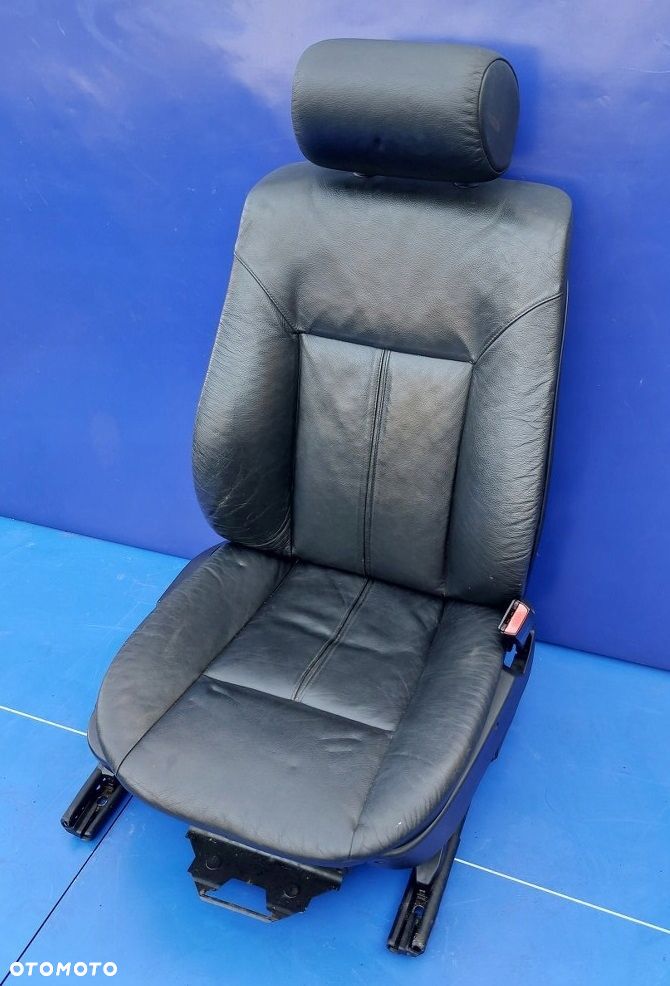 fotel pasażera prawy bmw 5 e39 czarna skóra eur - 3