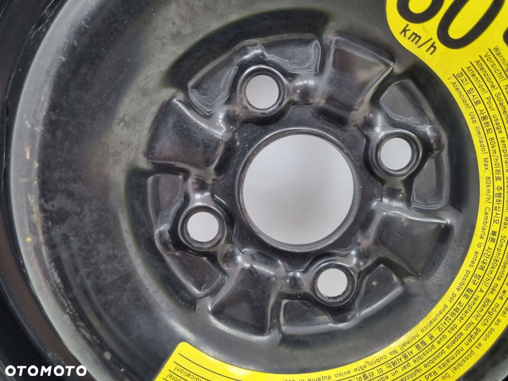 KOŁO DOJAZDOWE Kia Picanto Hyundai i10 105/70 D14 R14 52910-078** zapas - 3