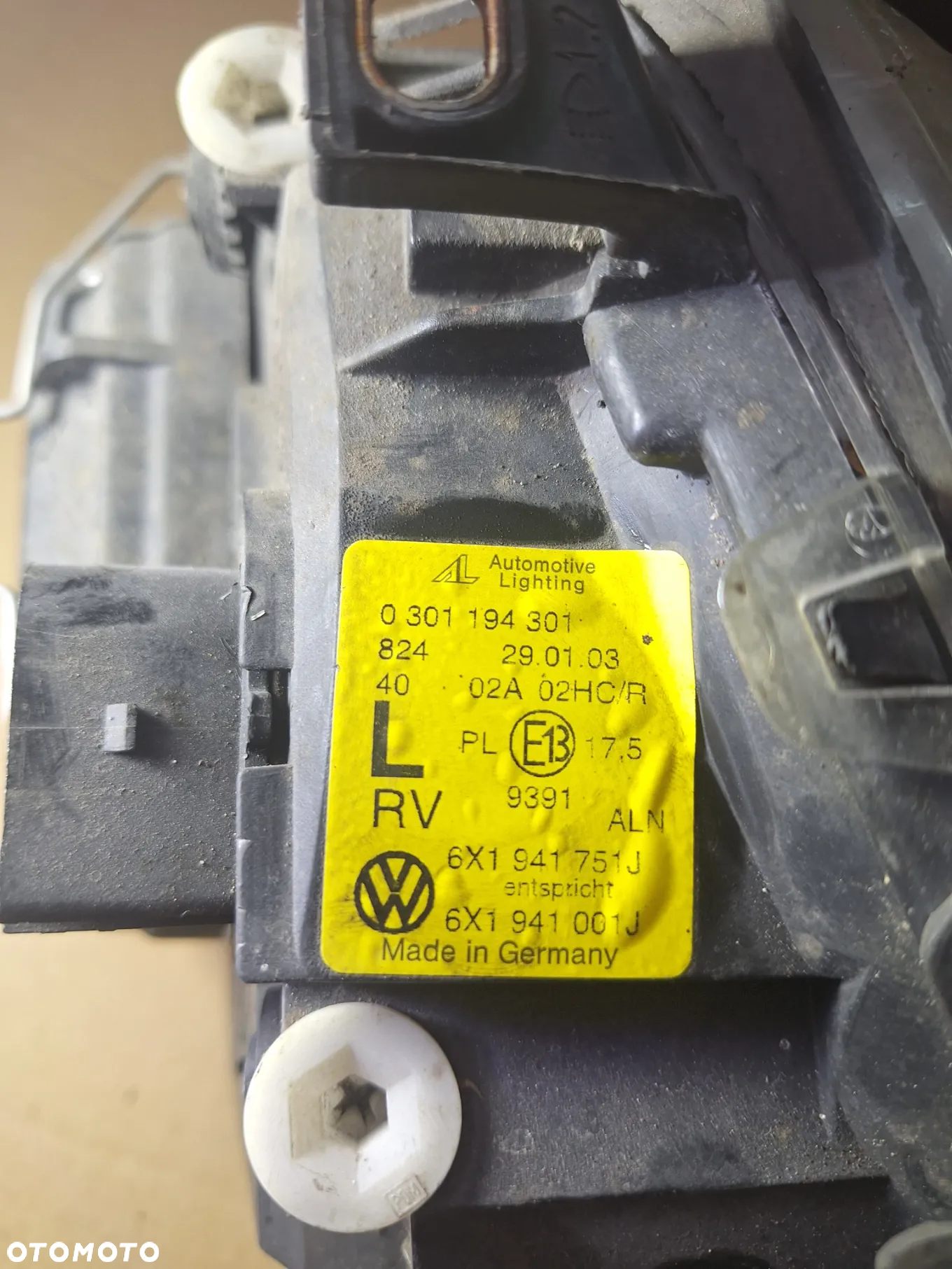 vw lupo reflektor lampa przód prawa lub lewa   0301194302   0301194301 - 4