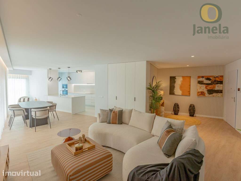 Maravilhoso apartamento T4 NOVO - Terraço de 71,8 m2, 2 estacioname... - Grande imagem: 5/15