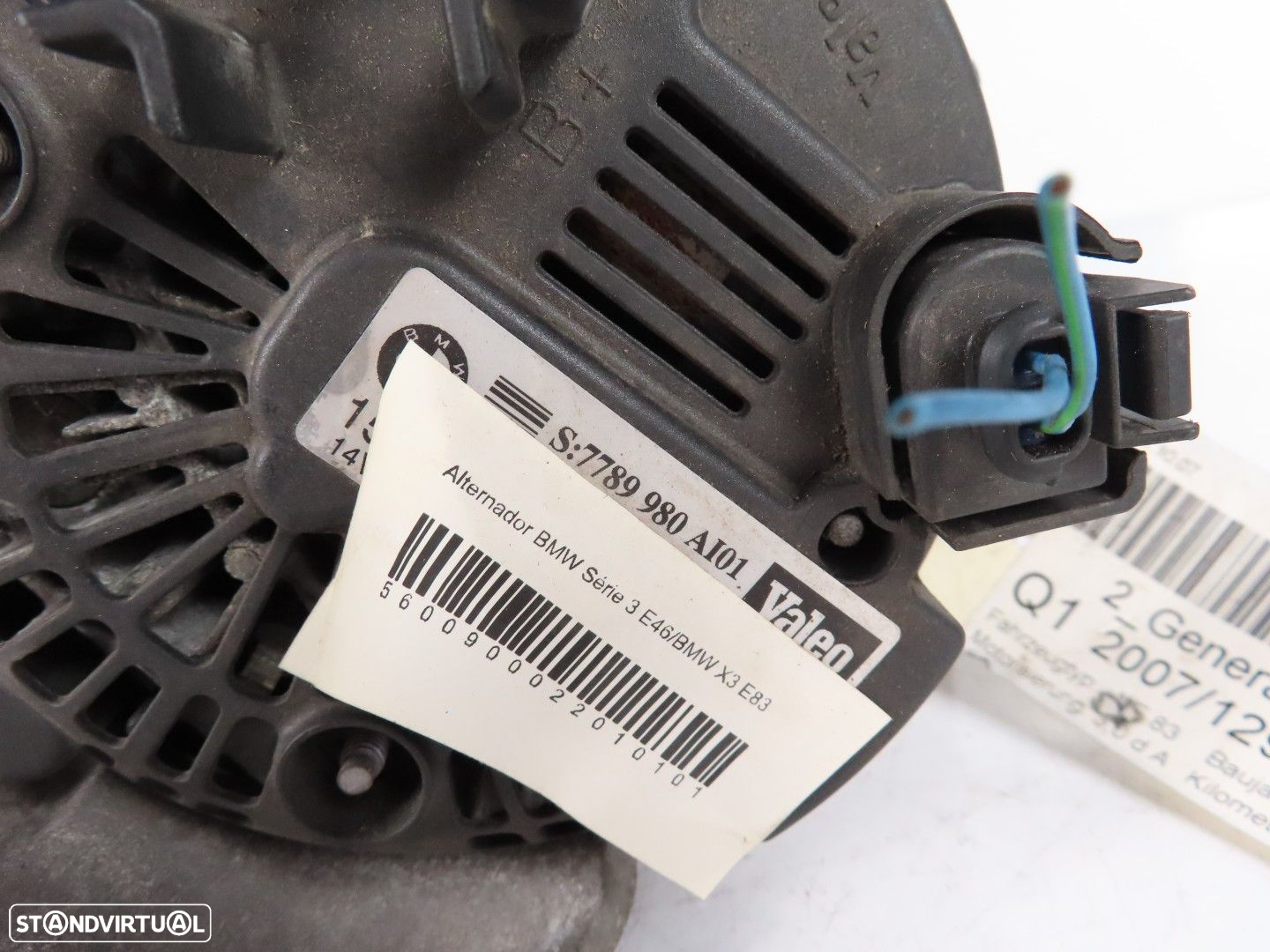 Alternador 150A Usado / Original BMW 3 (E46)/BMW X3 (E83) 12317789980 - 5