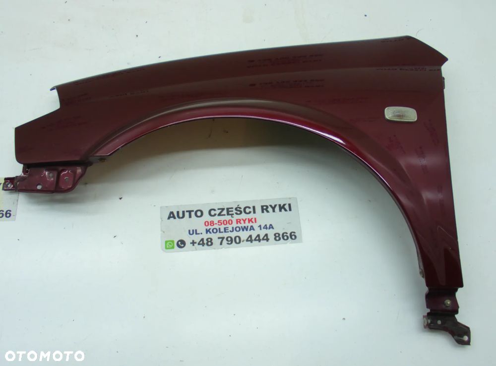 Nissan Primera P12 Błotnik prawy lewy przód bordowy - 2