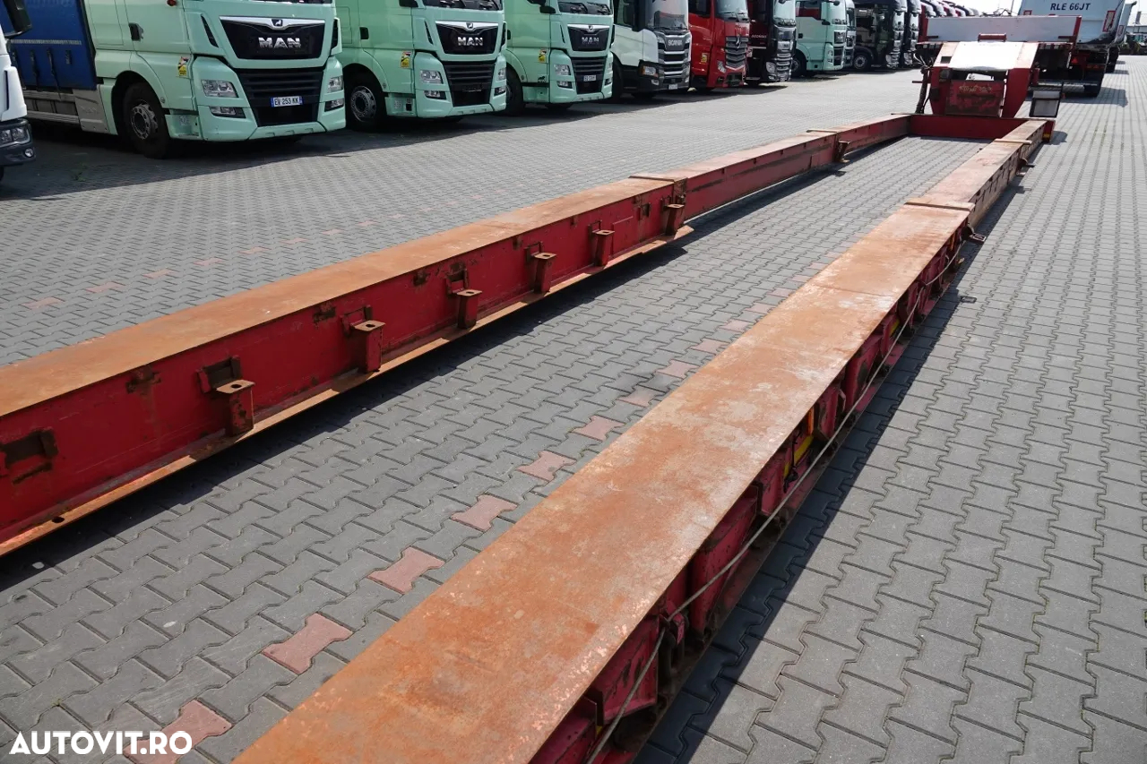 Nooteboom TIEFBET DETASABILE / ȘASIU JOS / EXTENSIBIL / OSI DE DIRECȚIE / Lungime 22 m / PORTATOR / TROLIU - 16