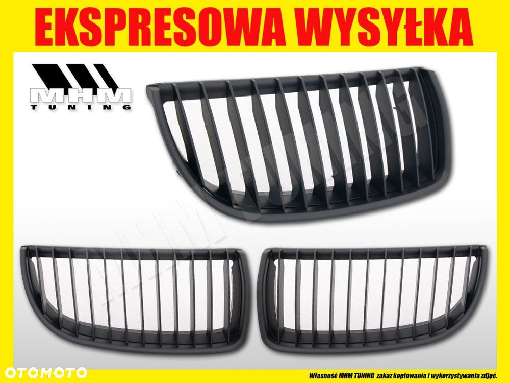 ATRAPA GRILL KRATKA BMW 3 E90 E91 2004-2008 BLACK - 2