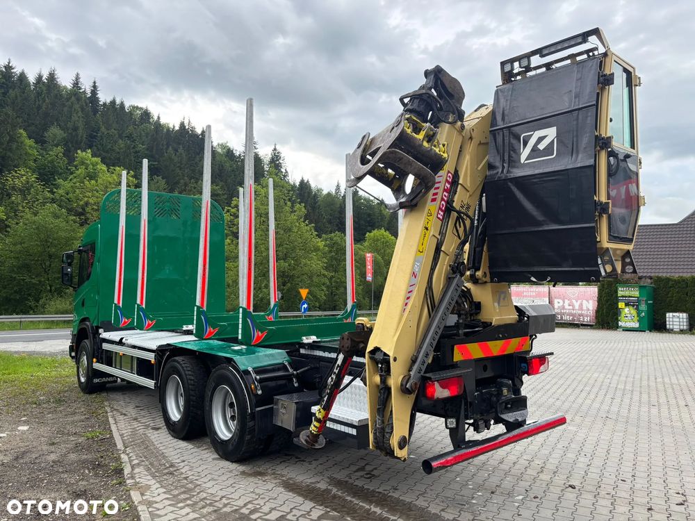 Scania Scania 500XT 6X4 EURO 6 Resor Resor Dzwig HDS z kabiną Do drewna Lasu dłużycy kłody Palfinger - 11