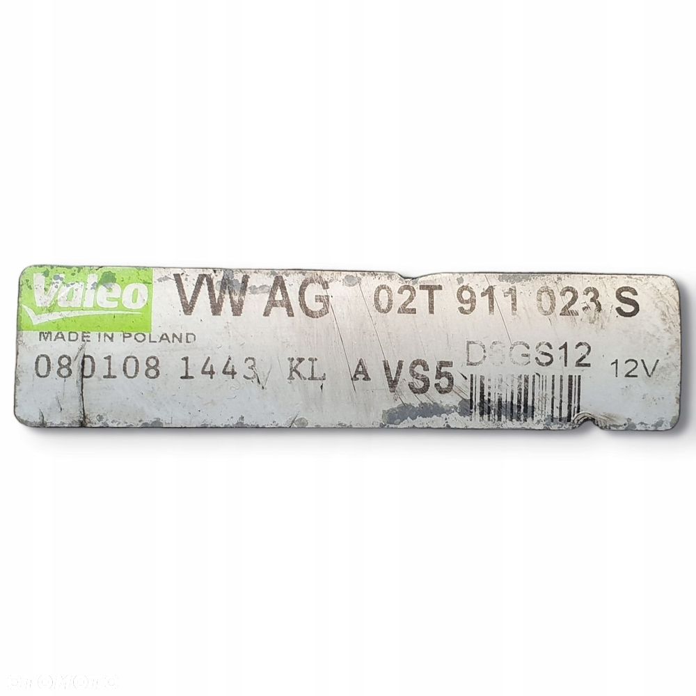 ROZRUSZNIK VW Golf V 1.6 FSI 02T911023S valeo - 2