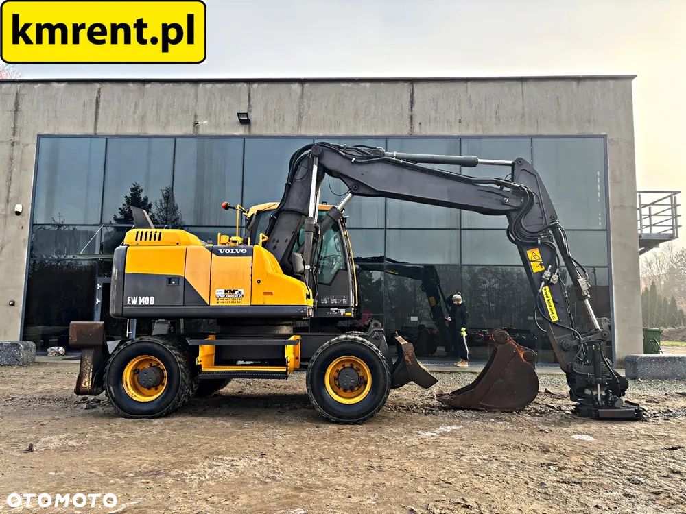 Volvo EW 140 D KOPARKA KOŁOWA GŁOWICA OBROTOWA ZE SZCZYPCAMI 2012R | Volvo ew160 , komatsu pw148 , JCB 145 175 , cat 313 316 , mecalac 15mwr - 22