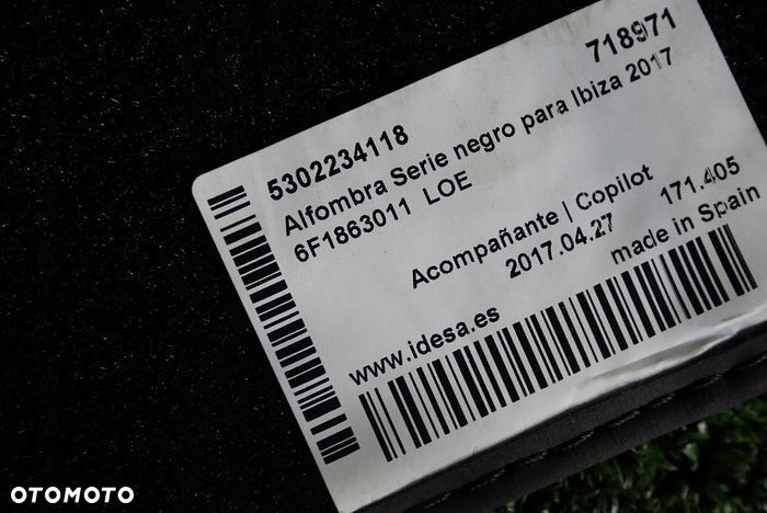 SEAT IBIZA V 17- dywaniki samochodowe kpl - 5