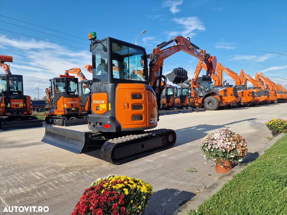 Hitachi ZX33U-6, Masa operationala 3,7t, 2023/10, 1.040h, CUPLA RAPIDA HIDRAULICA, cupa ingusta NOUA, cupa lata NOUA, capa taluz NOUA, inst picon, Aer cond, Antifurt, Lama nivelare, senile 80% ok, Ad sapare 3,5m, posibilitate leasing 4 ani-PROMOTIE 37.900EUR - 15