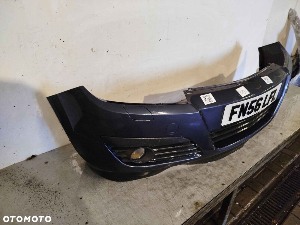 + ZDERZAK PRZÓD PRZEDNI DO OPEL ASTRA H 3 III Z168 SZARY POPIELATY HALOGENY - 4