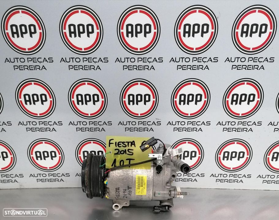 Compressor ar condicionado Ford Fiesta 6 1.0 Turbo de 2015 referência C1B1-19D629-AE. - 1