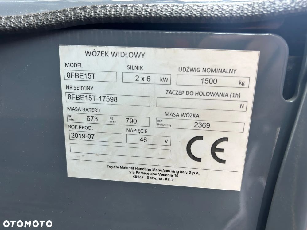 Toyota 8FBE15T litowo jonowy - 13