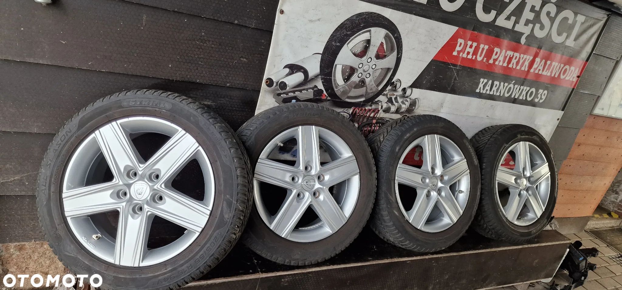 ALUFELGI+OPONY Wielosezonowe 205/55 16  VW Golf V Touran OCTAVIA II 16' 5X112 ET48 - 1