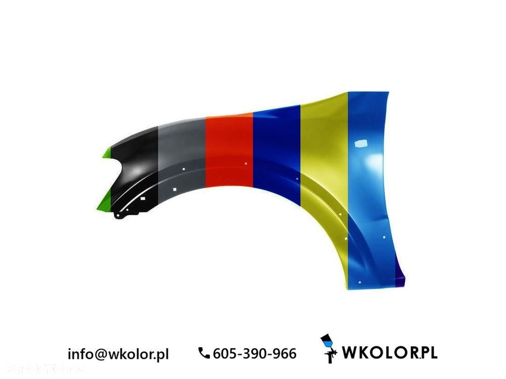 NOWY BŁOTNIK MITSUBISHI PAJERO III 2001-2006 LAKIEROWANY W KOLOR - 1