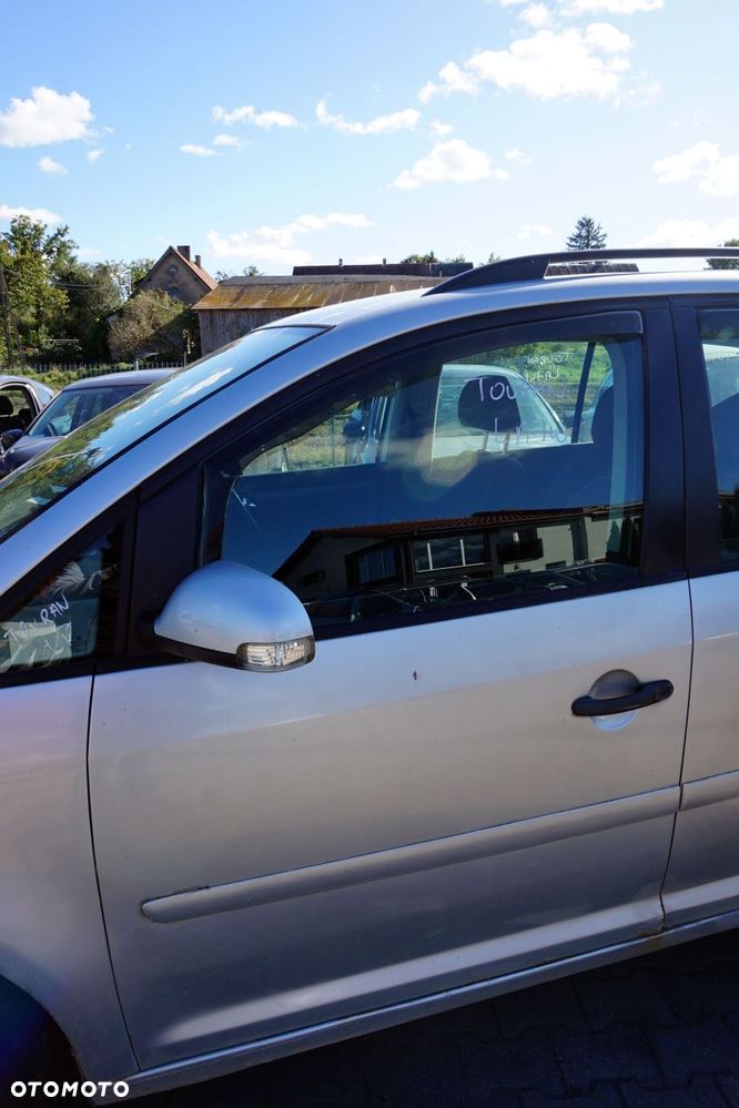 DRZWI PRZEDNIE LEWE TOURAN I 1T LA7W  SREBRNY VOLKSWAGEN 2003-2006 - 1