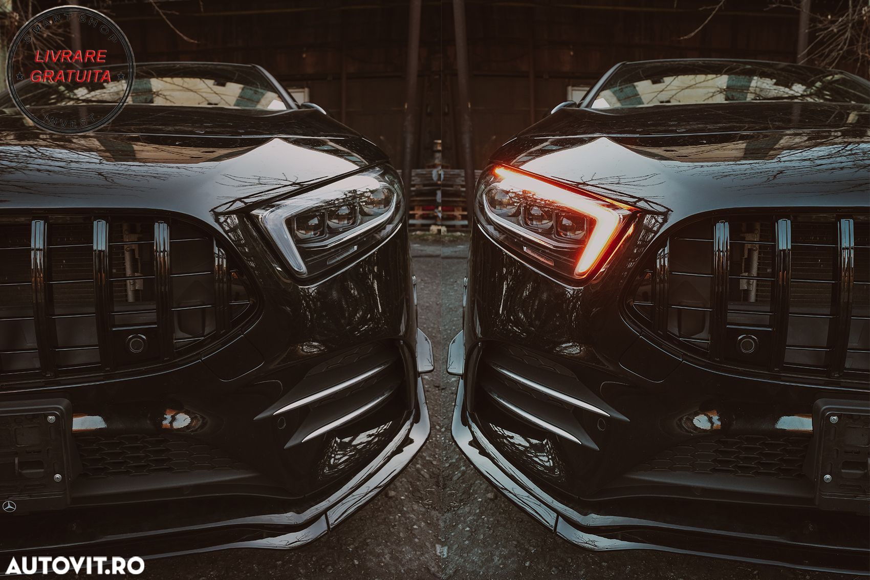 Lip Bara Fata Mercedes A-Class W177 V177 Sport-Line / A35 (2018-2022) Negru- livrare gratuita - 18