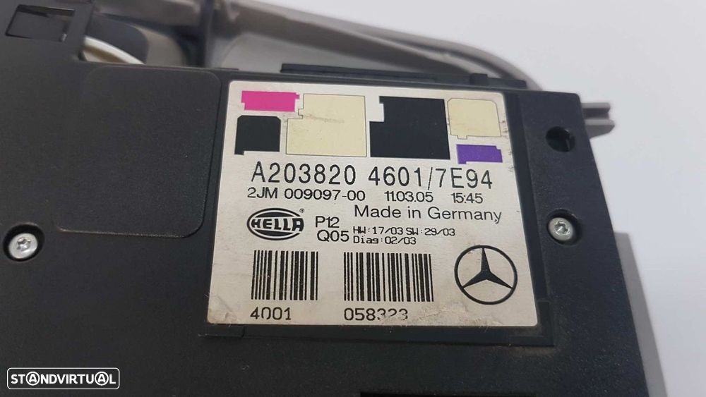 LUZ INTERIOR MERCEDES CLASE C (W203) SPORTCOUPE C 200 CDI (LA) SPORT EDITION (20... - 4