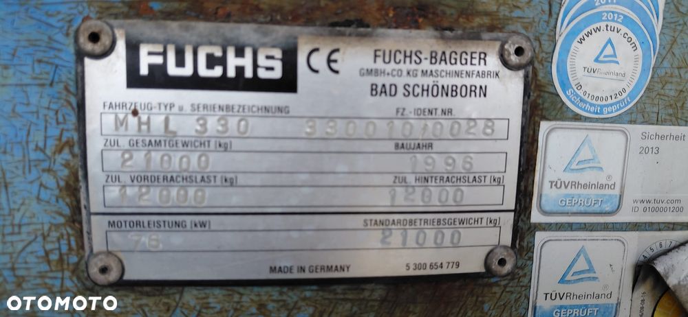 Fuchs 330 (1996r) 320 MHL 331 Fuchs 714 - 6