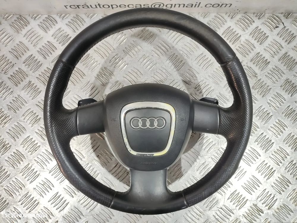 Volante + Airbag Completo em pele perfurada Audi A3 8P - 10