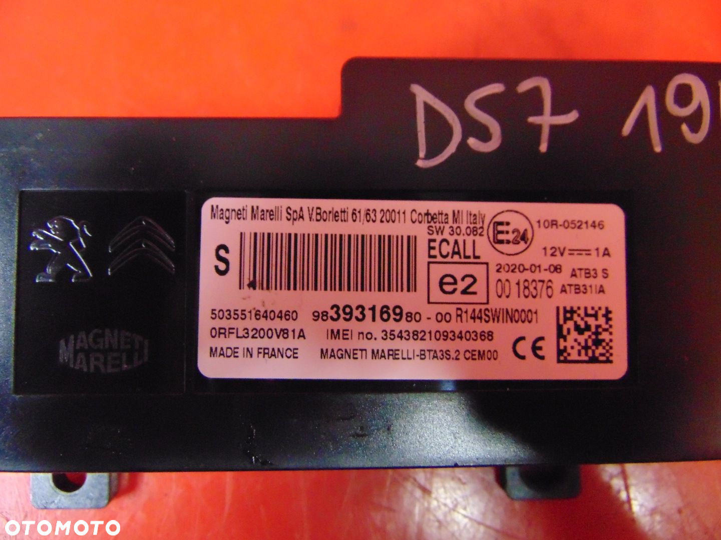 CITROEN DS7 PEUGEOT 208 MODUŁ STEROWNIK 9839316980 - 2