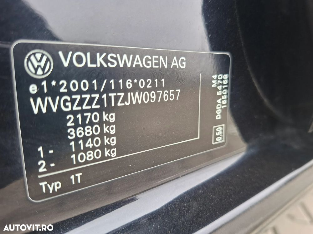 Volkswagen Touran 1.6 TDI SCR (BlueMotion Technology) DSG Comfortline - 25