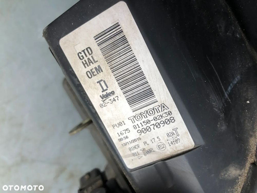 LA-36 . Lampa Lewy Przód 81150-02K30 Toyota Auris II 2015R 90070908 (2015-2018) - Gwarancja Wysyłka - 13