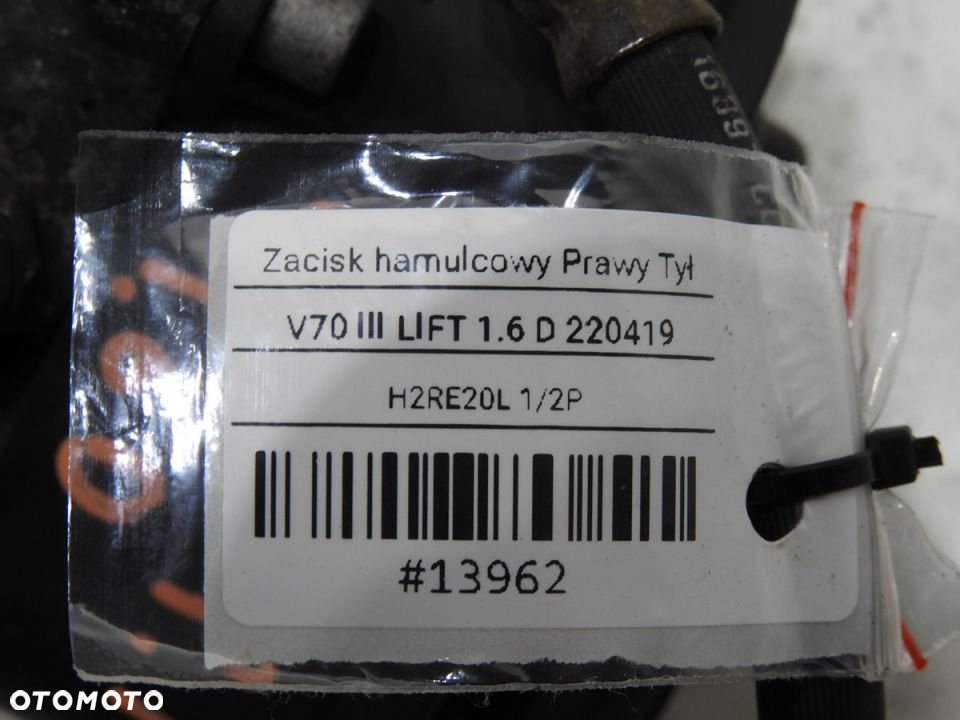 ZACISK HAMULCOWY PRAWY TYŁ VOLVO V70 III 1.6 D - 8