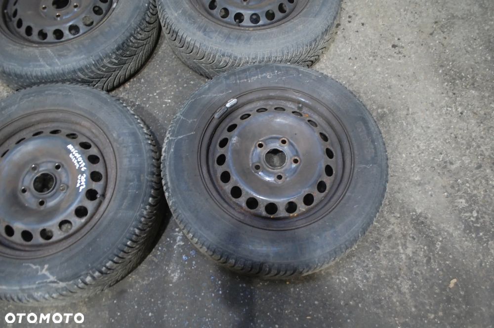 FELGI STALOWE + OPONY ZIMOWE 1K0601027C 5X112 ET47 6J VW GOLF V TOURAN 195/65R15 - 16