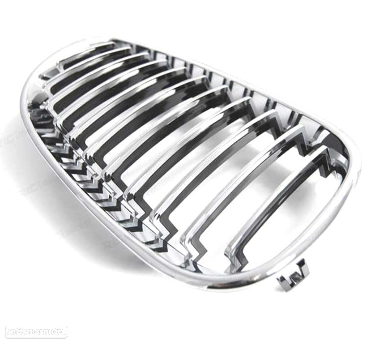 GRELHAS FRONTAIS BMW E60 E61 03-10 CROMADO ABS - 2