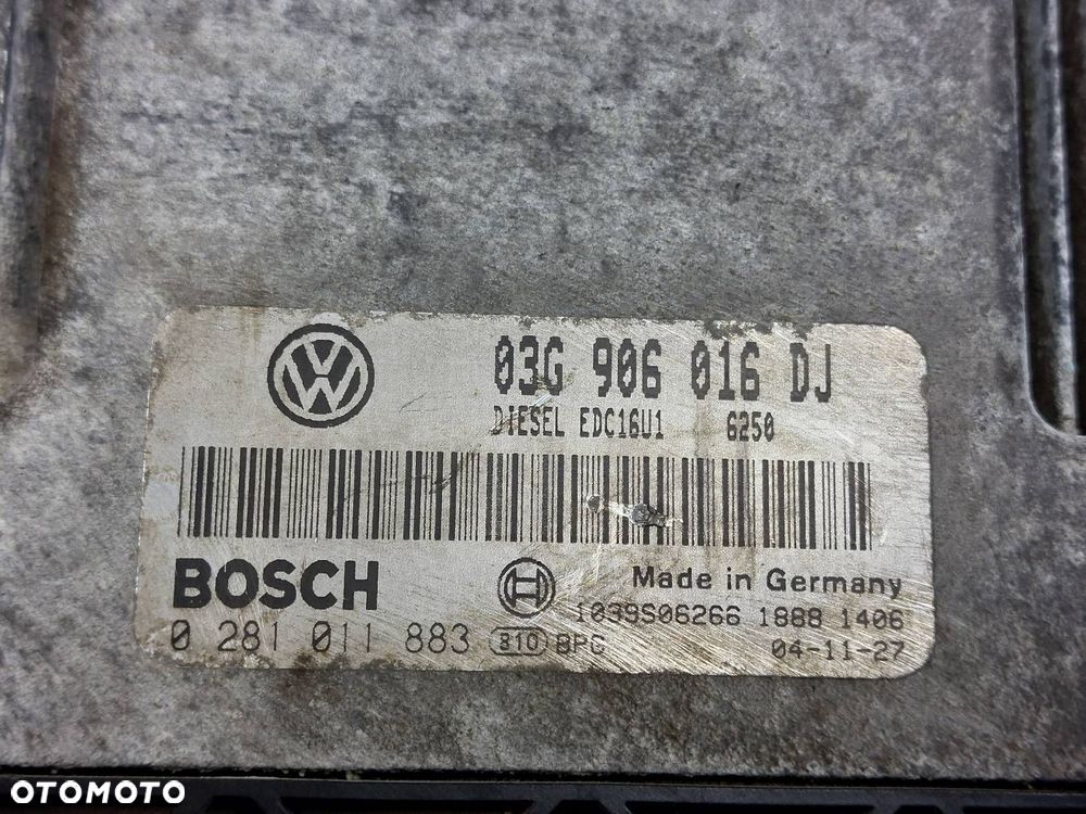 ZESTAW STARTOWY SKODA OCTAVIA II 1.9 TDI 03G906016DJ 1K0959433BL - 2