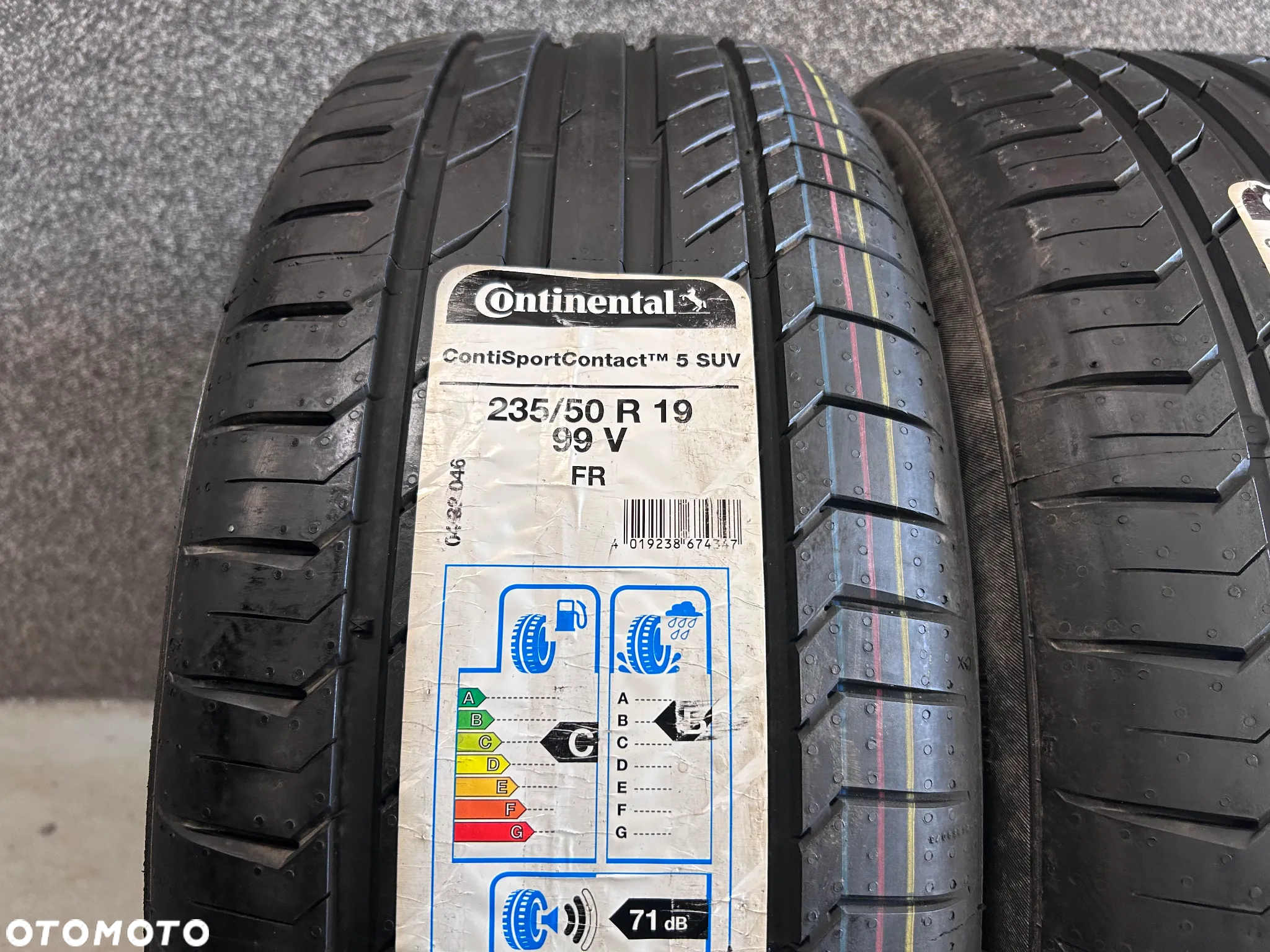 Opony Letnie Continental ContiSportContact 5 235/50/19 99V 2szt. Nowe! - 2