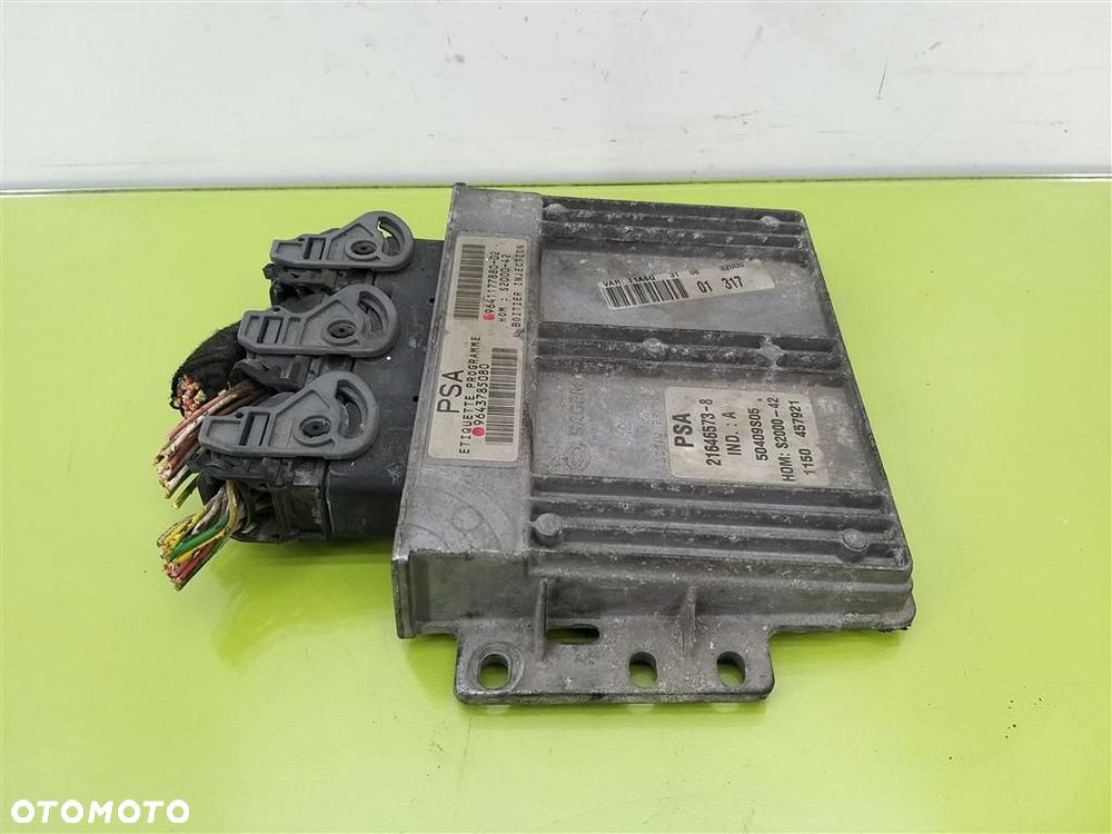 Komputer sterownik silnika Peugeot 206 1998-2009 1,4 BENZYNA 9643785080 - 5