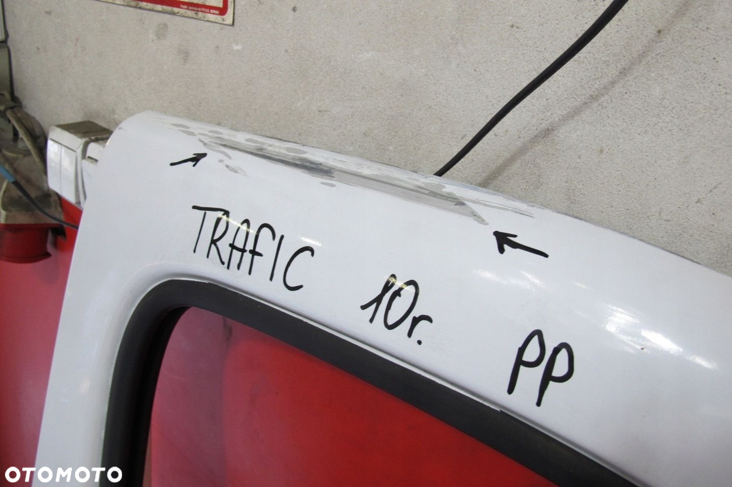 RENAULT TRAFIC 2 II VIVARO I A PRIMASTAR BIAŁE DRZWI PRZÓD PRAWE 2001-2014 - 4
