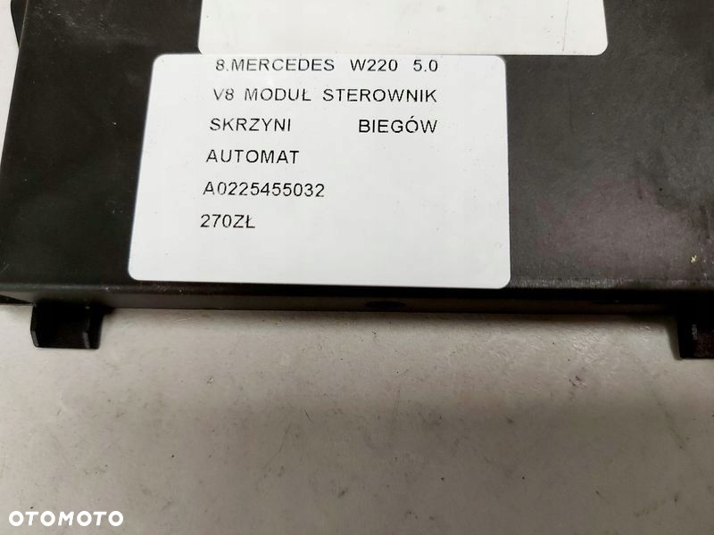 MERCEDES W220 5.0 V8 MODUŁ STEROWNIK SKRZYNI BIEGÓW AUTOMAT A0225455032 - 3
