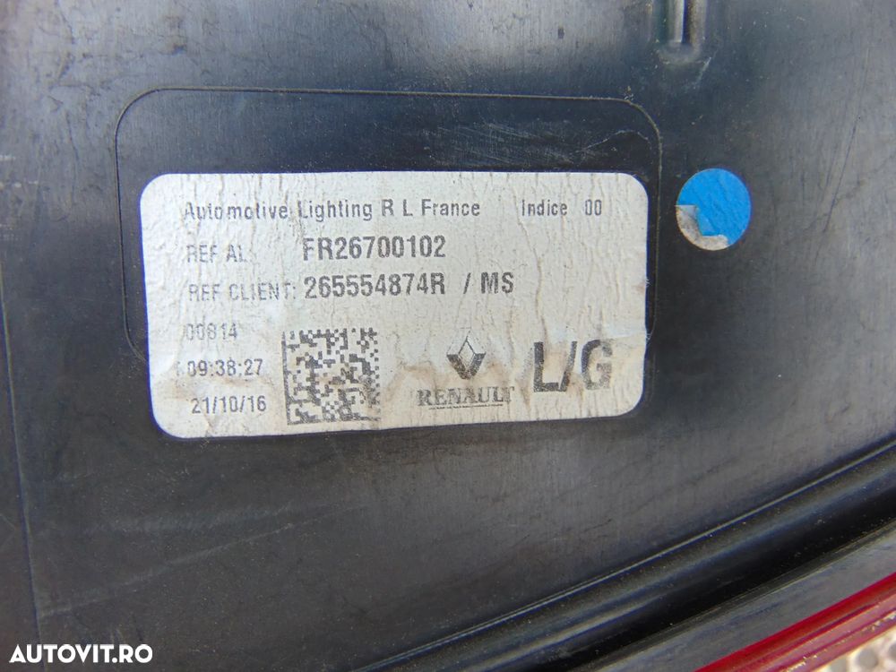 Stop Renault Megane 4 combi stopuri stanga dreapta megane 4 combi cod 265554874r 265501150r lampa tripla - 5