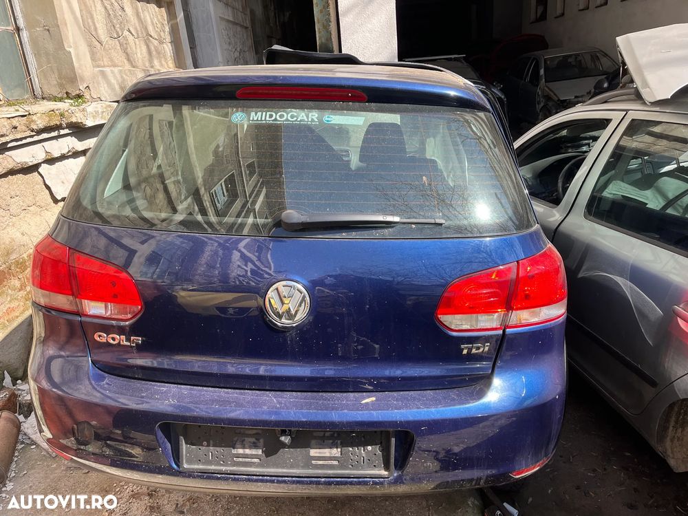 Haion portbagaj cu luneta VW Volkswagen Golf 6 hatchback albastru 2011 - 2