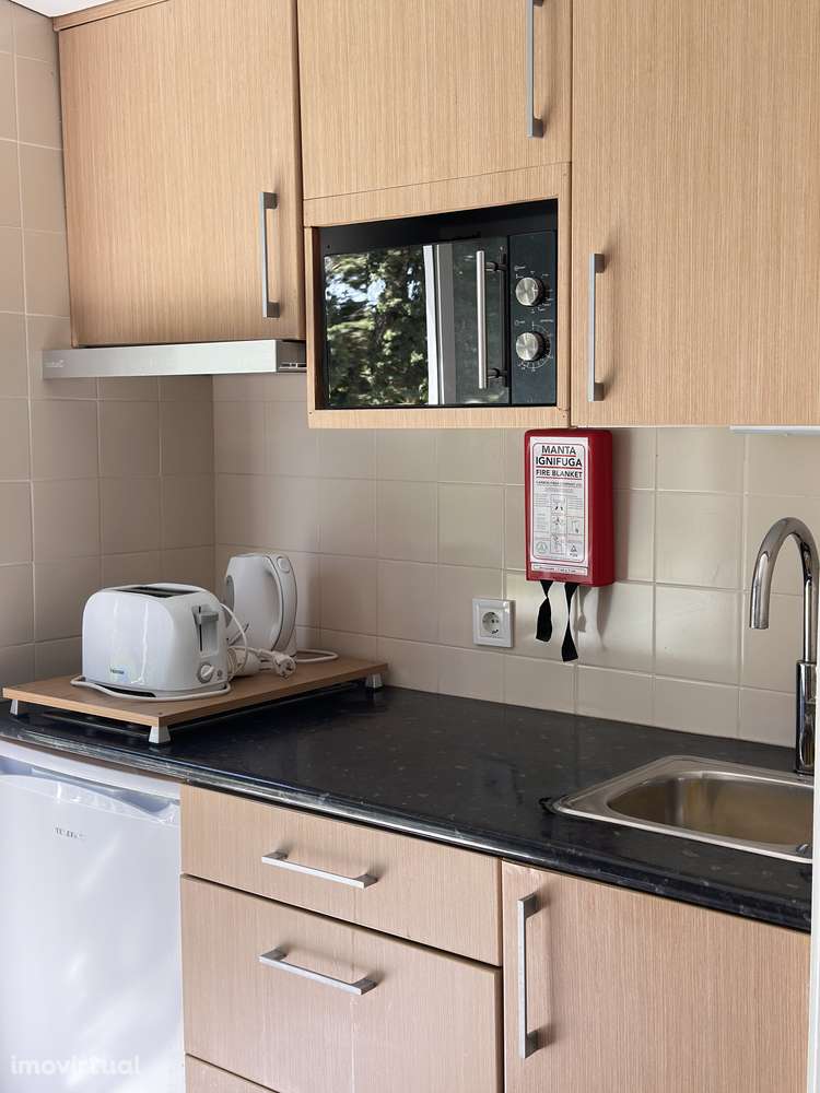 Apartamento T0 com piscina, ar condicionado e jardim a 300m da Praia - Grande imagem: 5/13