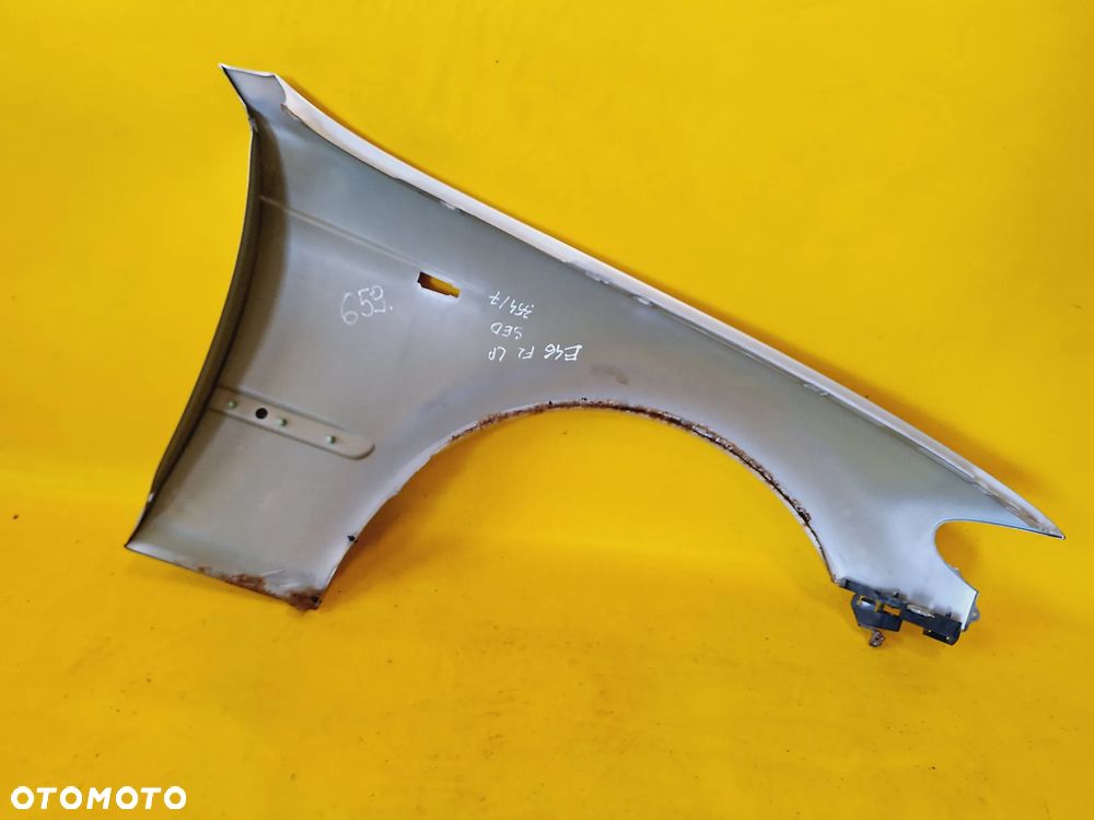 BŁOTNIK LEWY PRZÓD PRZEDNI BMW E46 SEDAN LAK: TITANSILBER METALLIC 354/7 NR659 - 9