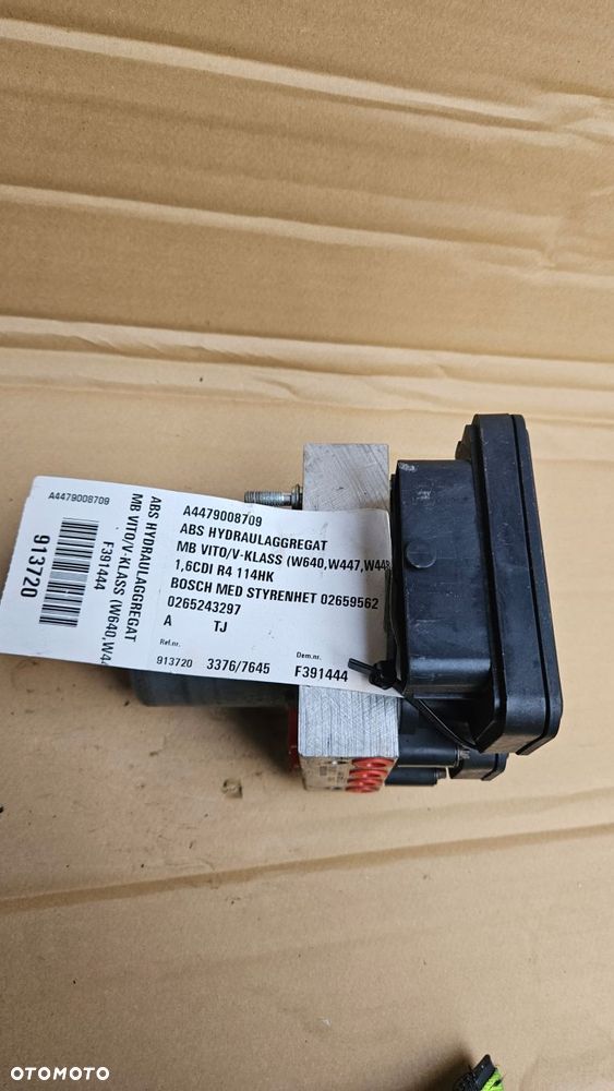 pompa hamulcowa abs a4479008901 0265956227 vito nr 391444 - 1