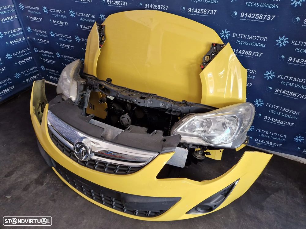 Frente completa usada OPEL CORSA D 2014 capot parachoques oticas guarda lamas radiador - 1