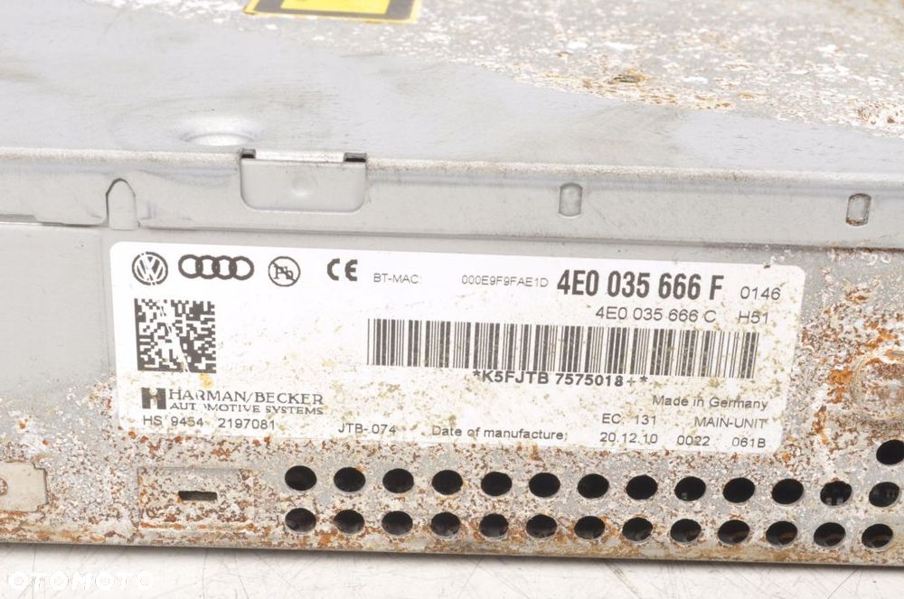 AUDI A6 C6 CZYTNIK PŁYT NAWIGACJI 4E0035666F - 2