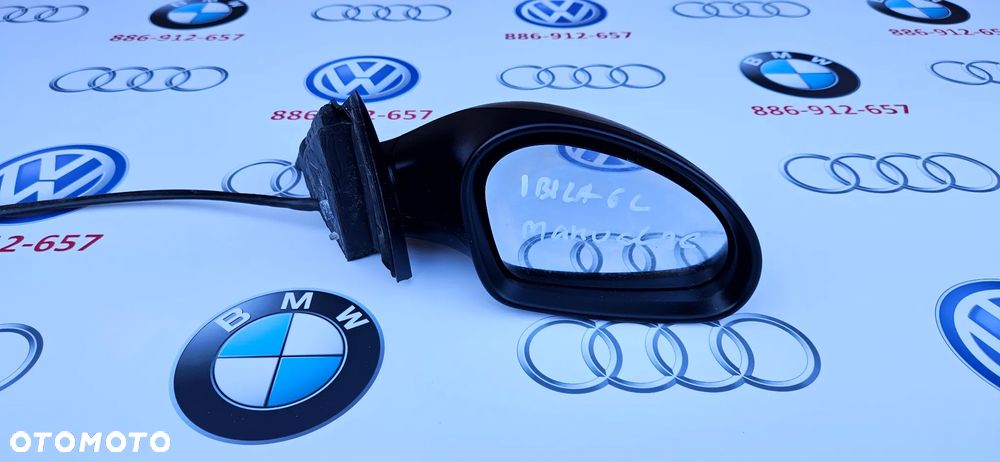Seat Ibiza III 6L Kompletne lusterko prawe Lusterko pasażera MANUALNE EUROPA czarne zwykłe - 3